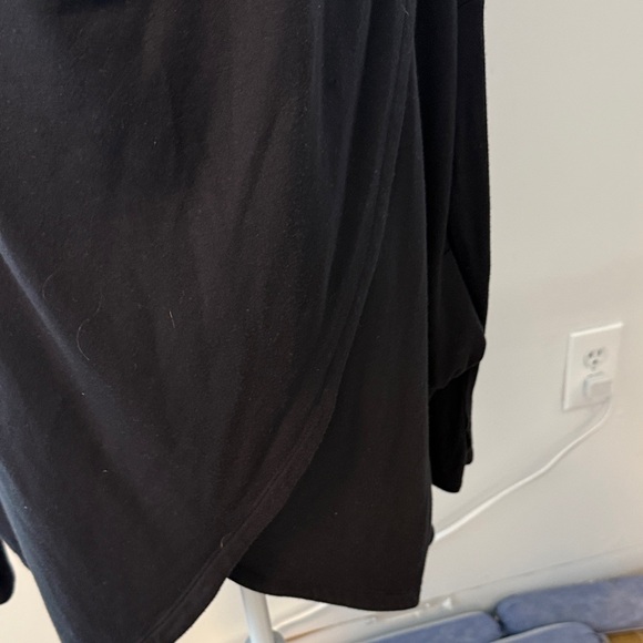 Athleta Black Hoodie Wrap Sweatshirt Size XL - Picture 3 of 7